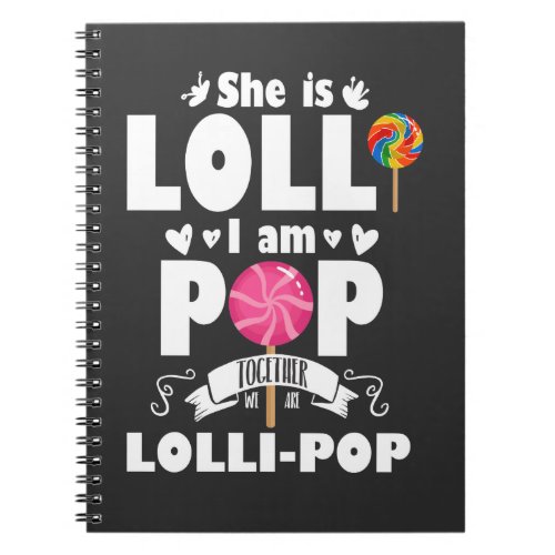 Lolli Pop Cute Grandchild Grandparents Candy Notebook