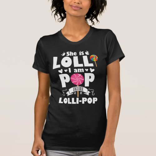 Lolli Pop Cute Grandchild Grandparents Candy T_Shirt