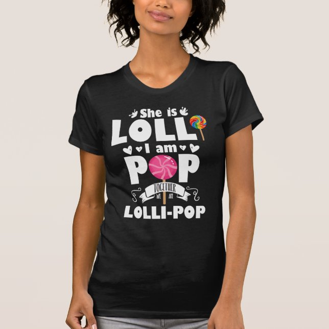 Lolli Pop Cute Grandchild Grandparents Candy T-Shirt (Front)