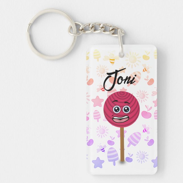 Lolli Spring Emergency Key Fans Children Keychain (Front)