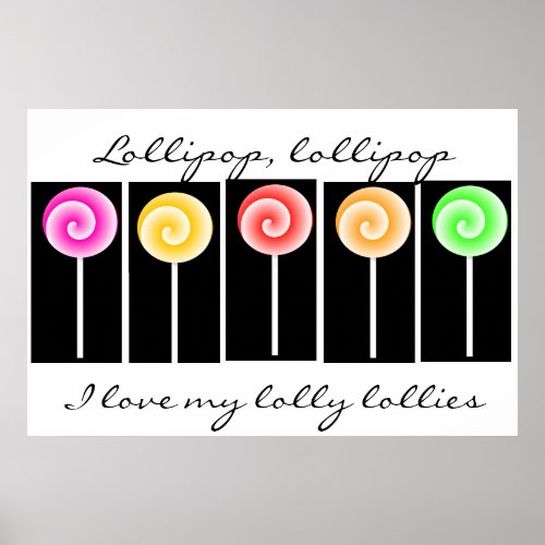 Lollipop Art Poster