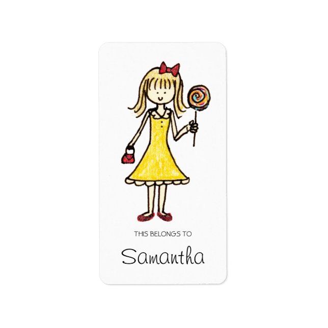 Lollipop Bookplates, Personalized Labels (Front)