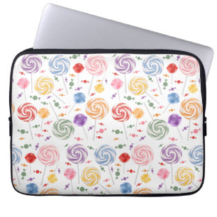 Lollipop Candy Pattern Colorful Laptop Sleeve