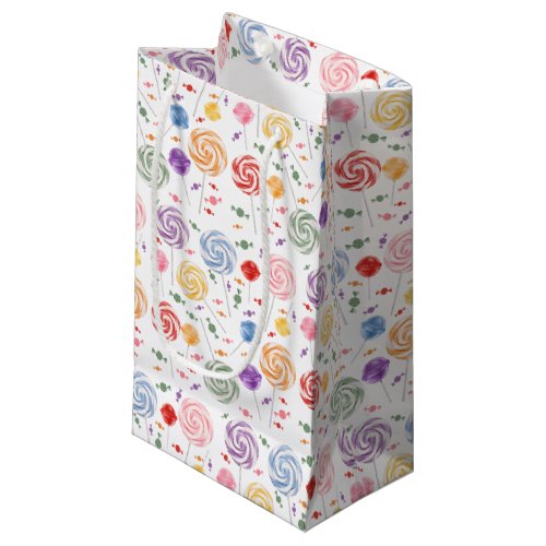 Lollipop Candy Pattern Colorful Small Gift Bag