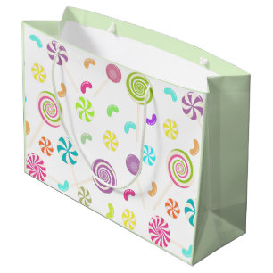 Lollipop Candy Pattern Custom Gift Bag
