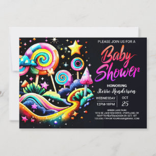 Lollipop Fantasy Baby Shower Invitation
