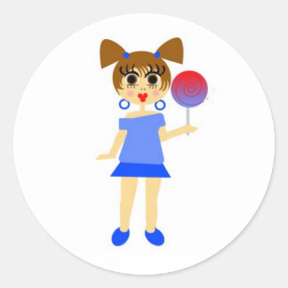 Lollipop Girl Sticker