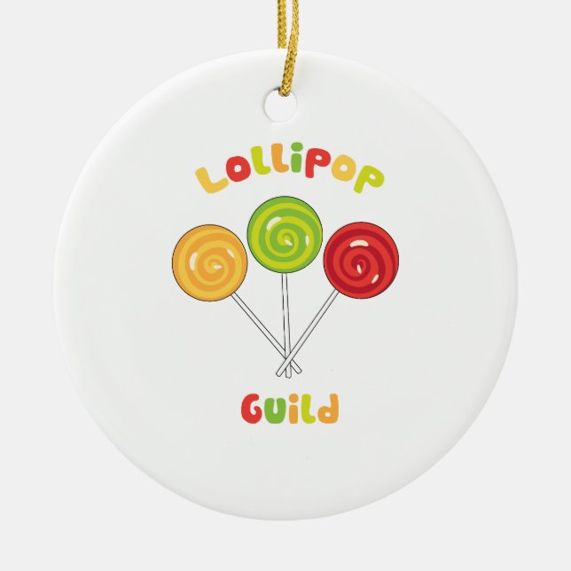 Lollipop Guild Ceramic Ornament (Front)