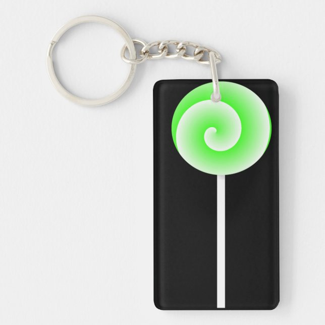 Lollipop Keychain (Lime) (Front)