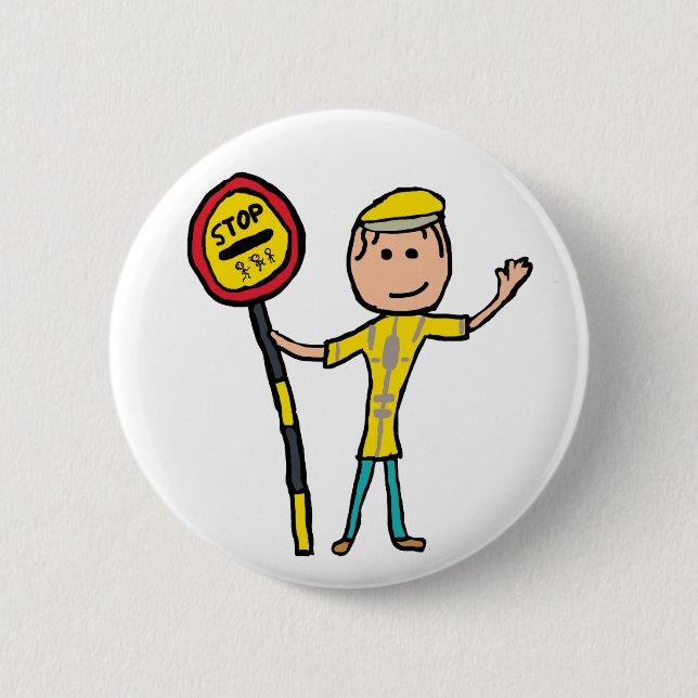 Lollipop Lady Button (Front)