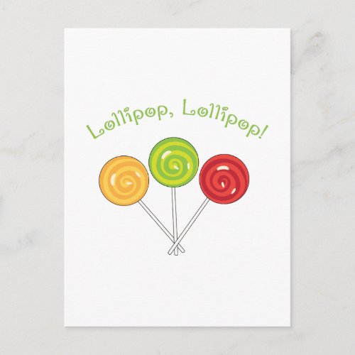 Lollipop Lollipop Postcard