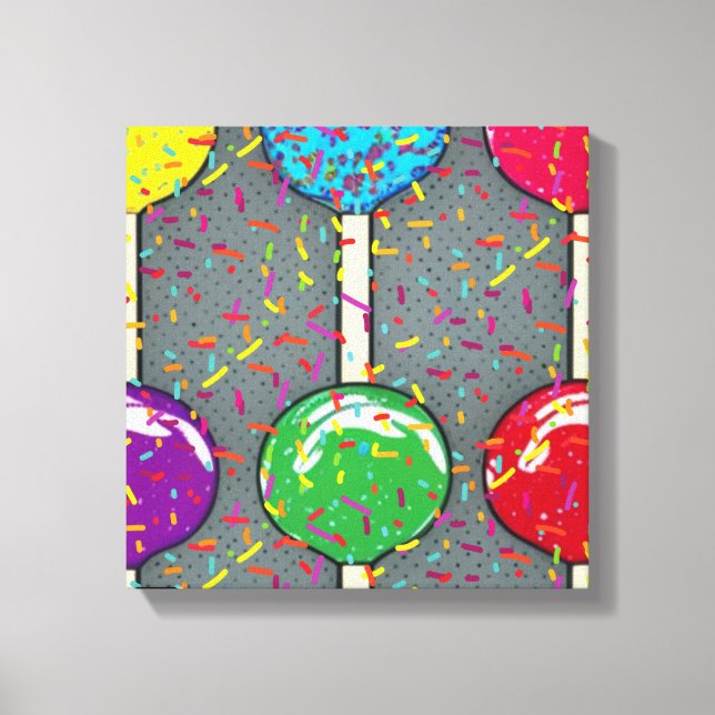 Lollipop Love Canvas Print (Front)