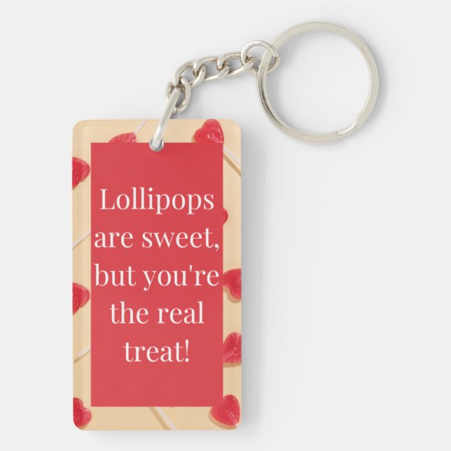 Lollipop love keychain (Back)