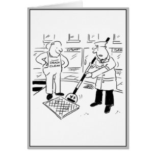 Lollipop Man Helps with Drain Cleaning Cards