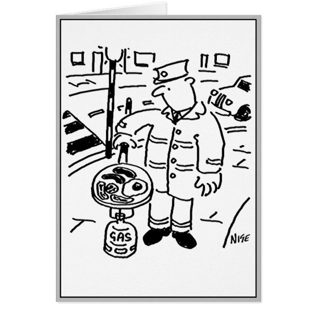 Lollipop Man is Cooking his Breakfast (Front)