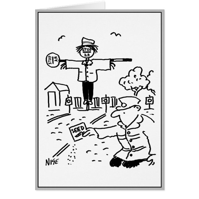 Lollipop Man is Gardening Cards (Front)