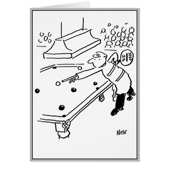 Lollipop Man is Playing Snooker Cards (Front)