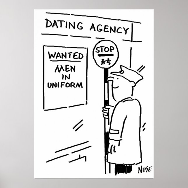 Lollipop Man is Reading a Dating Agency Poster (Front)