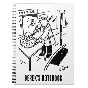 Lollipop Man is Slicing a Pizza Notebook