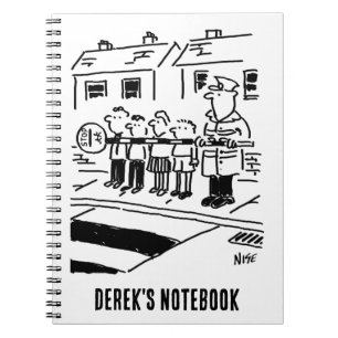 Lollipop Man Uses Lollipop as Restraining Barrier Notebook