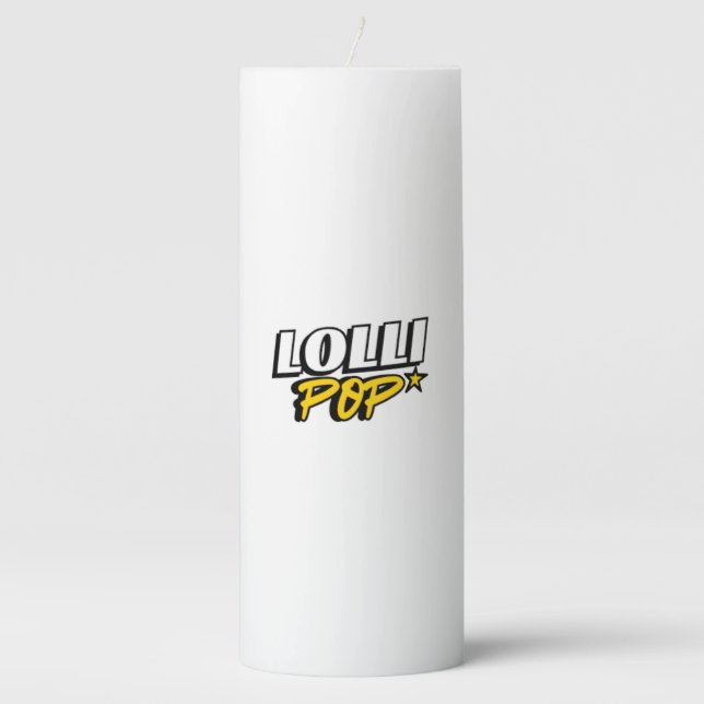 lollipop pillar candle (Front)