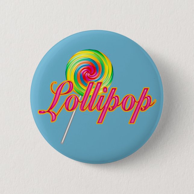 Lollipop Pinback Button (Front)