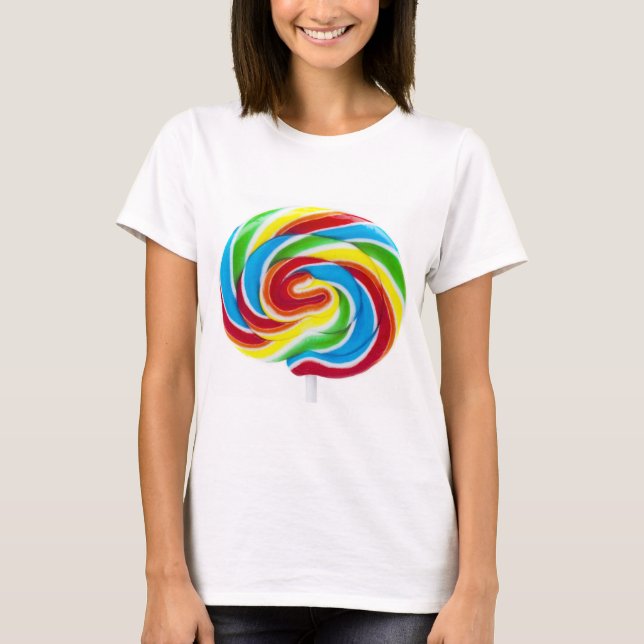 Lollipop Rainbow Swirl T-Shirt (Front)