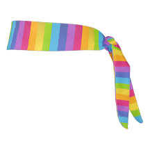 Lollipop Rainbow Tie Back Headband