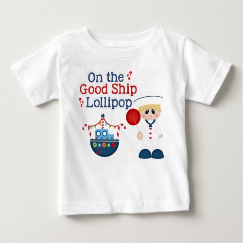 Lollipop Ship Baby T_Shirt