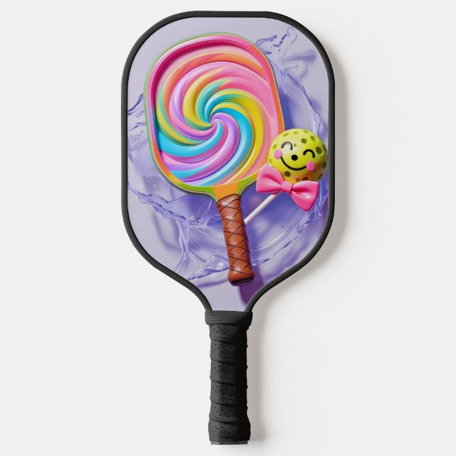 Lollipop Smash Pickleball Carbon Fiber Pickleball Paddle (Front)