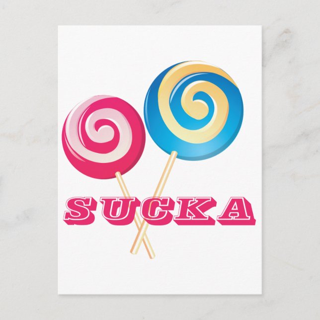 Lollipop Sucka Postcard (Front)