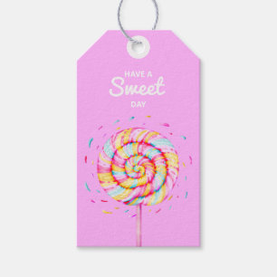Lollipop Sweet Candy Caramel Drops Illustration Gift Tags
