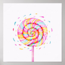 Lollipop Sweet Candy Illustration