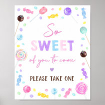 Lollipop Sweet Shop Birthday Treat Sign