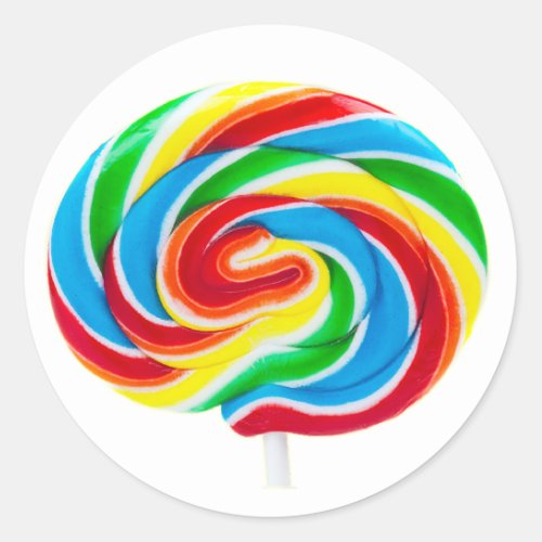 Lollipop Swirl Stickers in 7 shapes