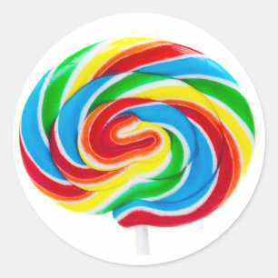 Lollipop Swirl Stickers (in 7 shapes)