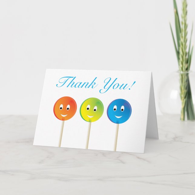 Lollipop thank you card (Front)