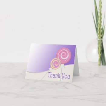 Lollipop Thank You Note by InBeTeen at Zazzle