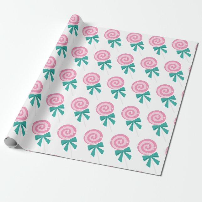 Lollipop Wrapping Paper (Unrolled)