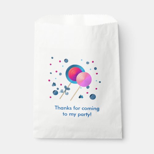 Lollipops and Candy Dots Favor Bag