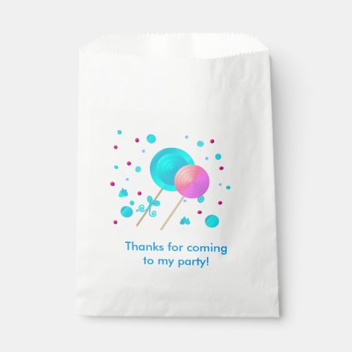 Lollipops and Candy Dots Favor Bag