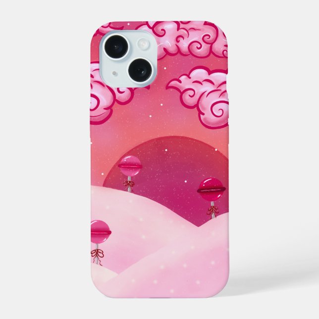 Lollipops and pretty clouds iphone case (Back)