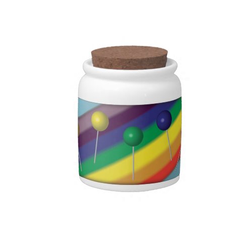 Lollipops and Rainbows Candy Jar