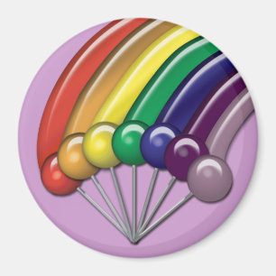 Lollipops and Rainbows Customizable Magnets