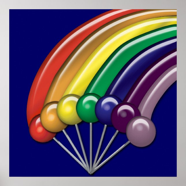 Lollipops and Rainbows Customizable Posters (Front)
