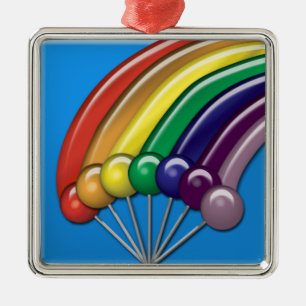 Lollipops and Rainbows Ornament