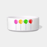 Lollipops Bowl<br><div class="desc">Illustration of a selection of four different coloured candy sweet lollypop treats. Image available on various gifts and products.</div>
