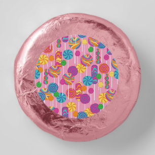Lollipops Candy Pattern Dipped Oreo Cookie Favors