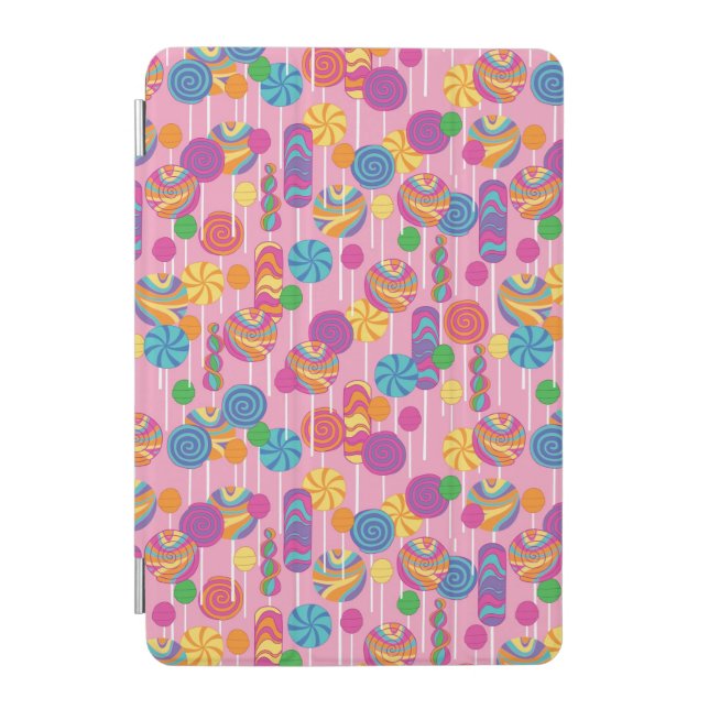 Lollipops Candy Pattern iPad Mini Cover (Front)