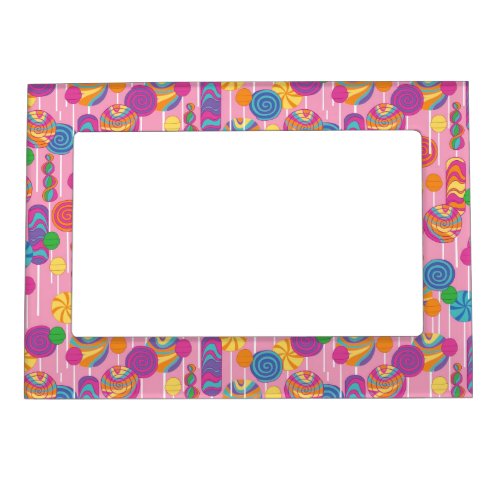 Lollipops Candy Pattern Magnetic Frame